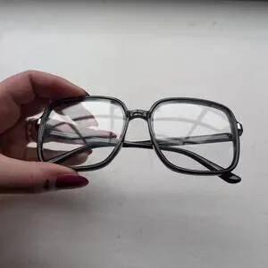 Retro Black Square Sunglasses 70s Festival Sunnies Grunge Minimalist Y2K Shades Retro Black Square Sunglasses 70s Festival | Mercari main image 4